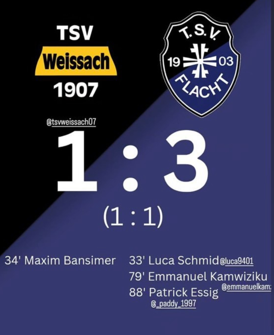 TSV Weissach  -  TSV Flacht 1:3  (1:1)