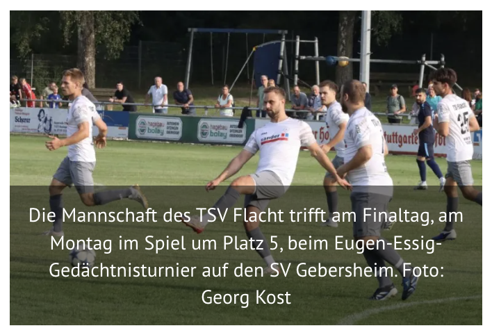 Infopress24: Finale beim Eugen-Essig-Gedächtnisturnier in Sicht