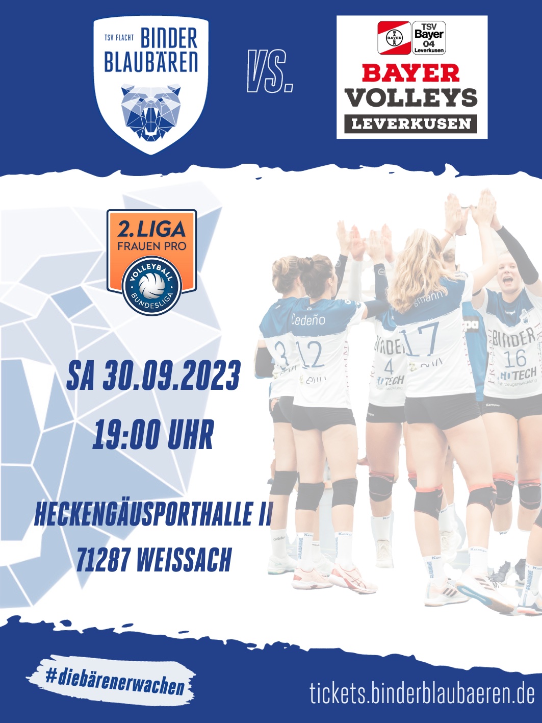 Binder Blaubären TSV Flacht - Start in die 2. Bundesliga Pro