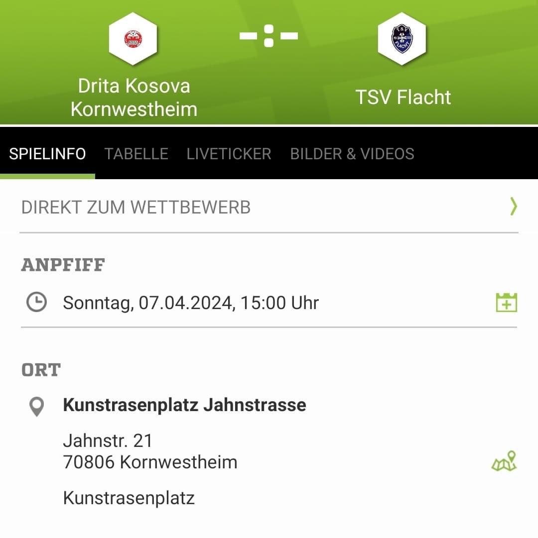 Matchday: Drita Kosovo Kornwestheim - ⚫️🔵