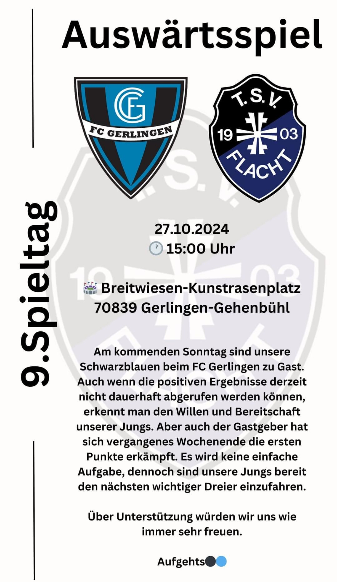 Auswärtsspiel in Gerlingen