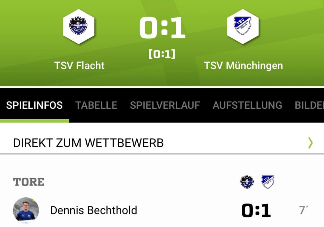 Sonntagsschuss entscheidet Partie gegen den Tabellenführer TSV Münchingen