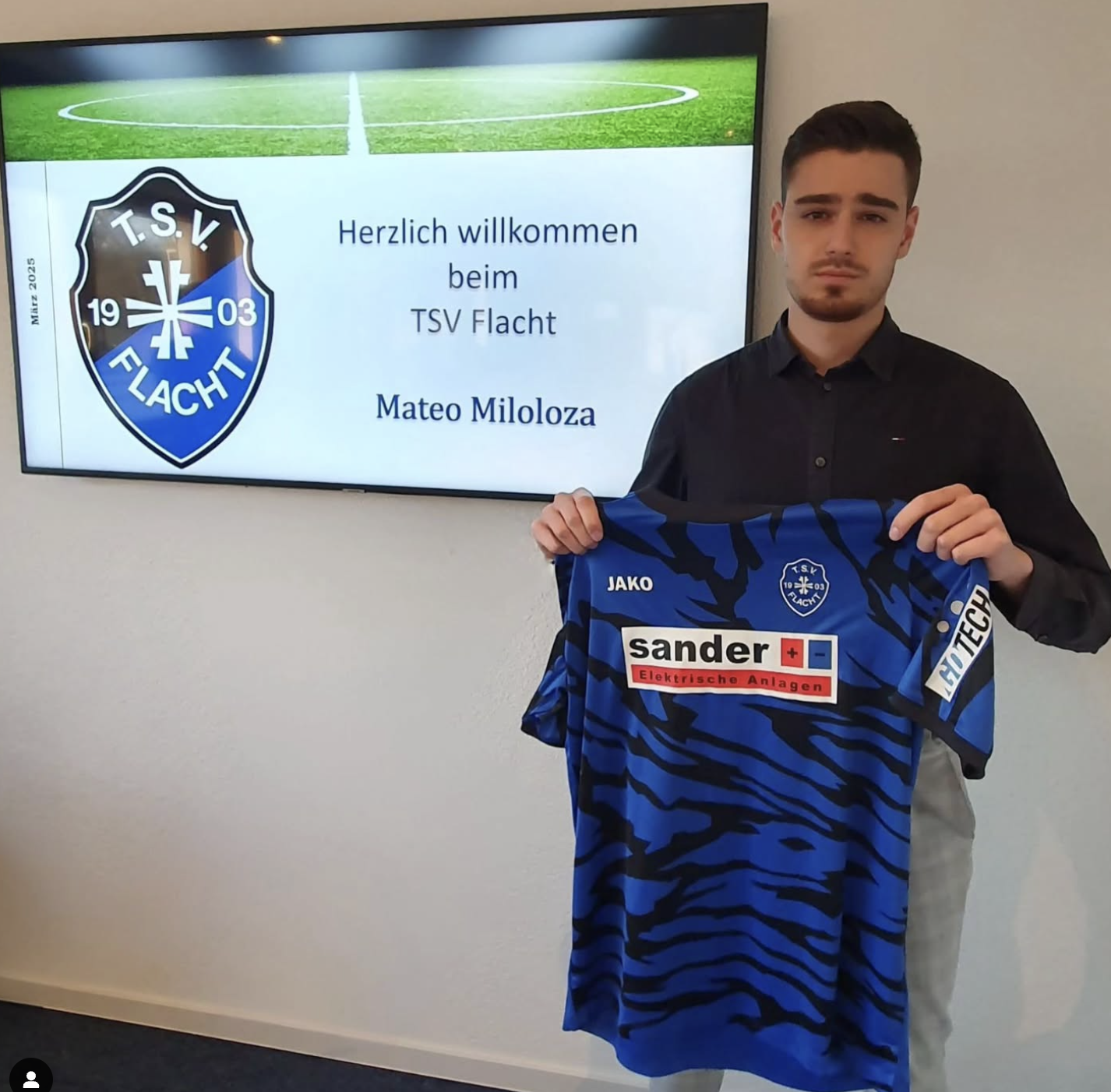 Neuzugang für die Saison 2025/2026: Mateo Miloloza
