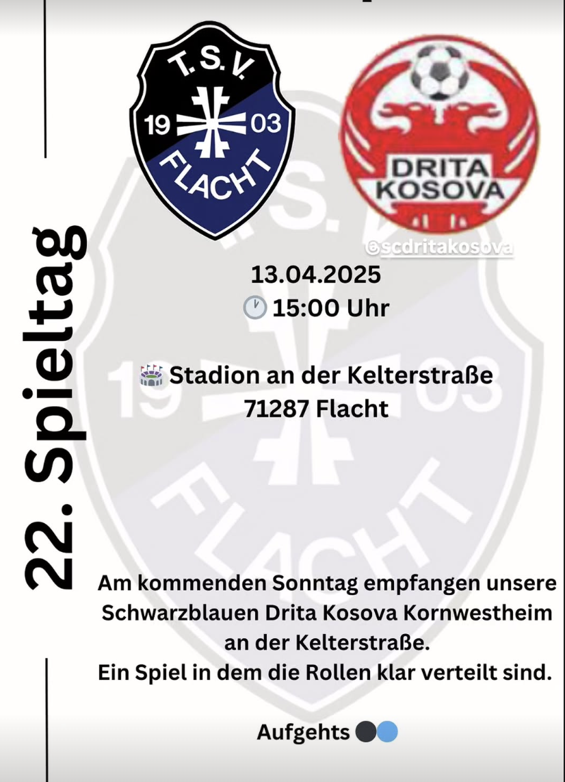 Morgen Heimspieltag an der Kelterstraße