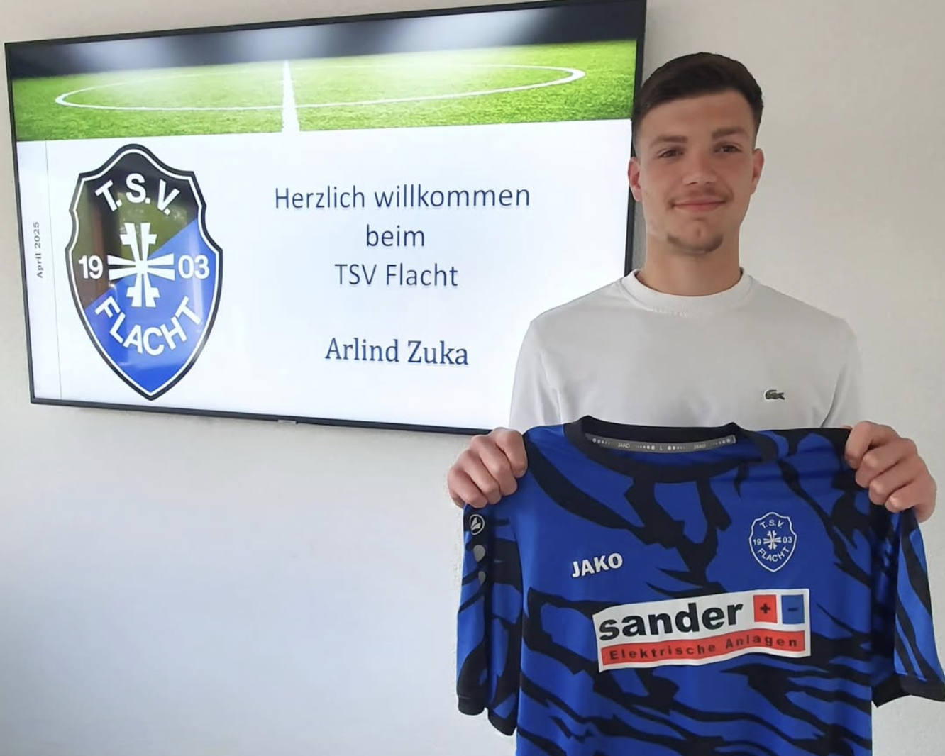 Neuzugang für die Saison 2025/2026: Arlind Zuka verstärkt den TSV Flacht!