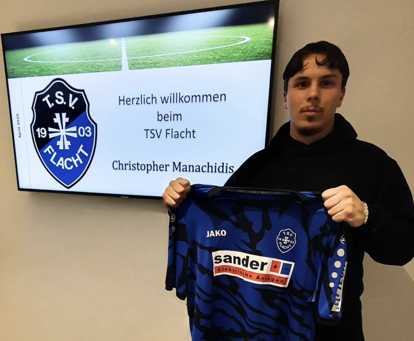 Neuzugang für die Saison 2025/2026: Christopher Manachidis wechselt zum TSV Flacht!