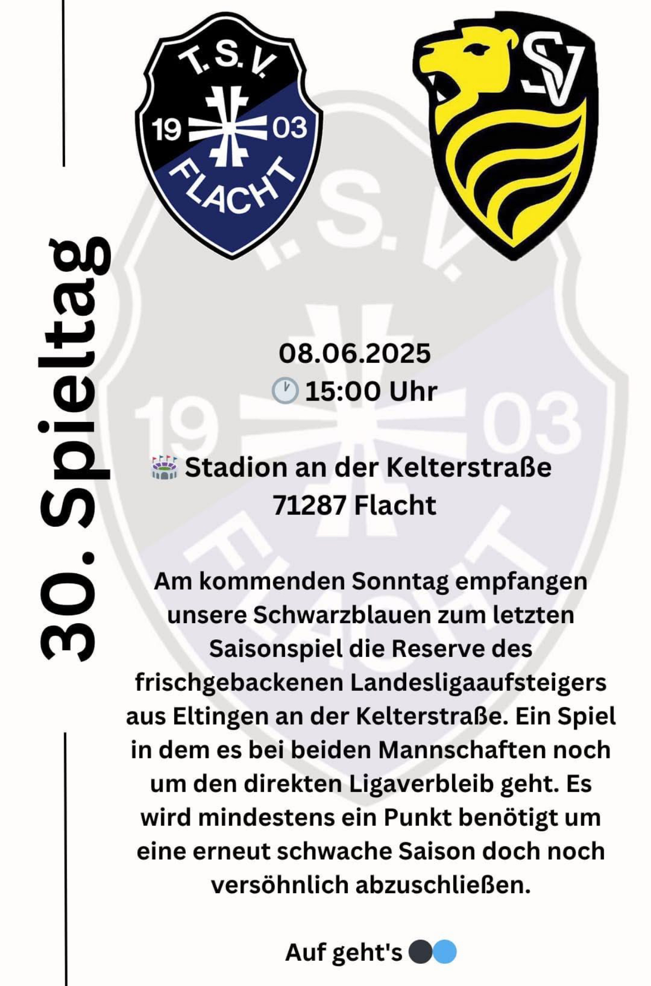 Letztes Heimspiel der Saison an der Kelterstraße