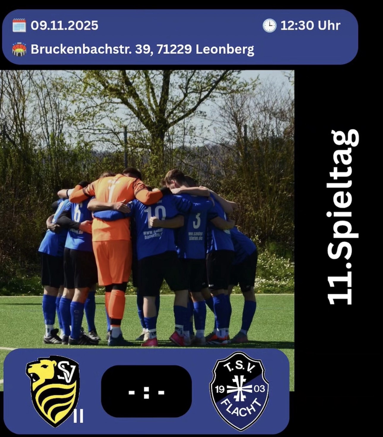 Matchday: SV Leonberg/Eltingen II - TSV Flacht