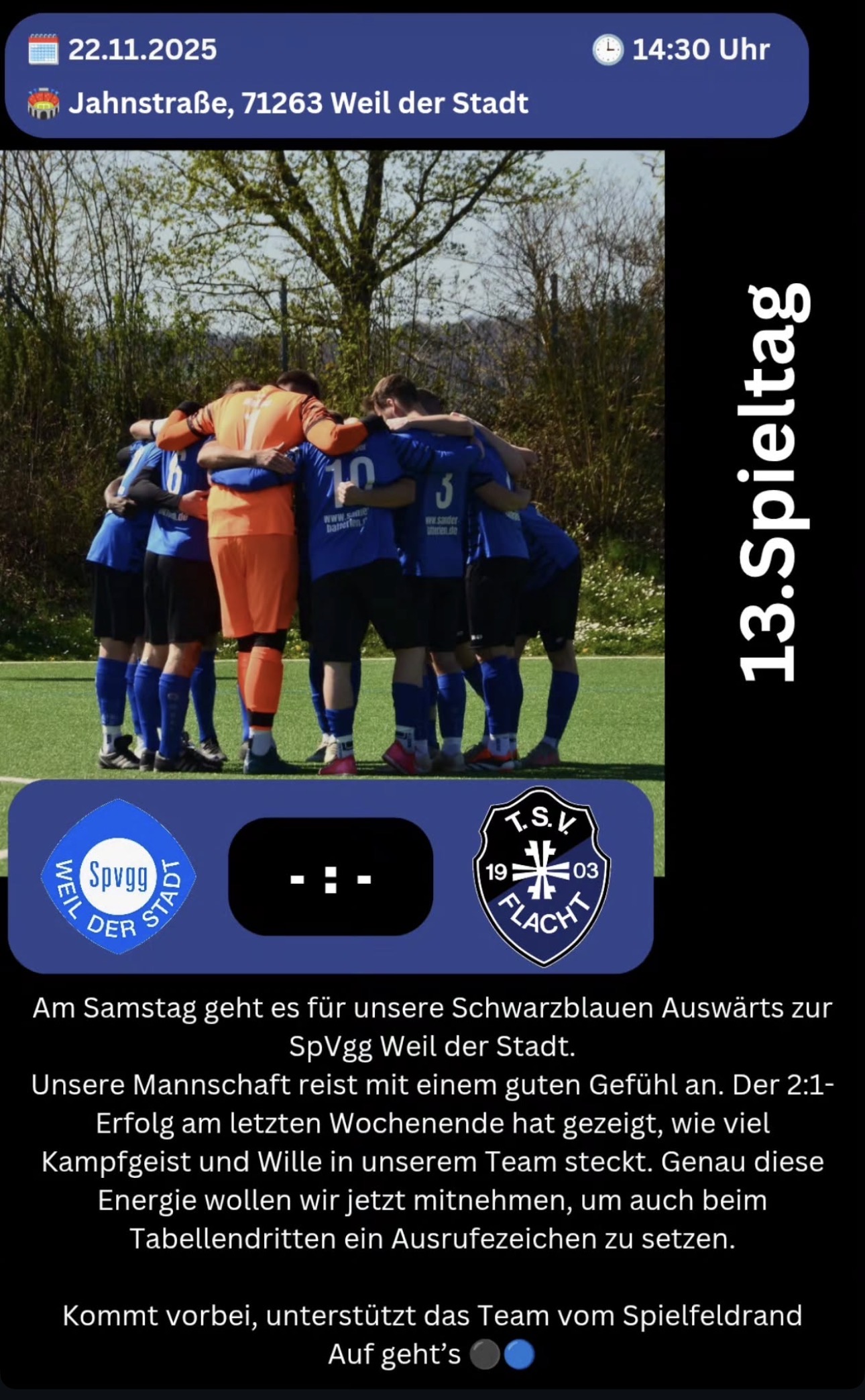 Auswärtsspiel in Weil der Stadt