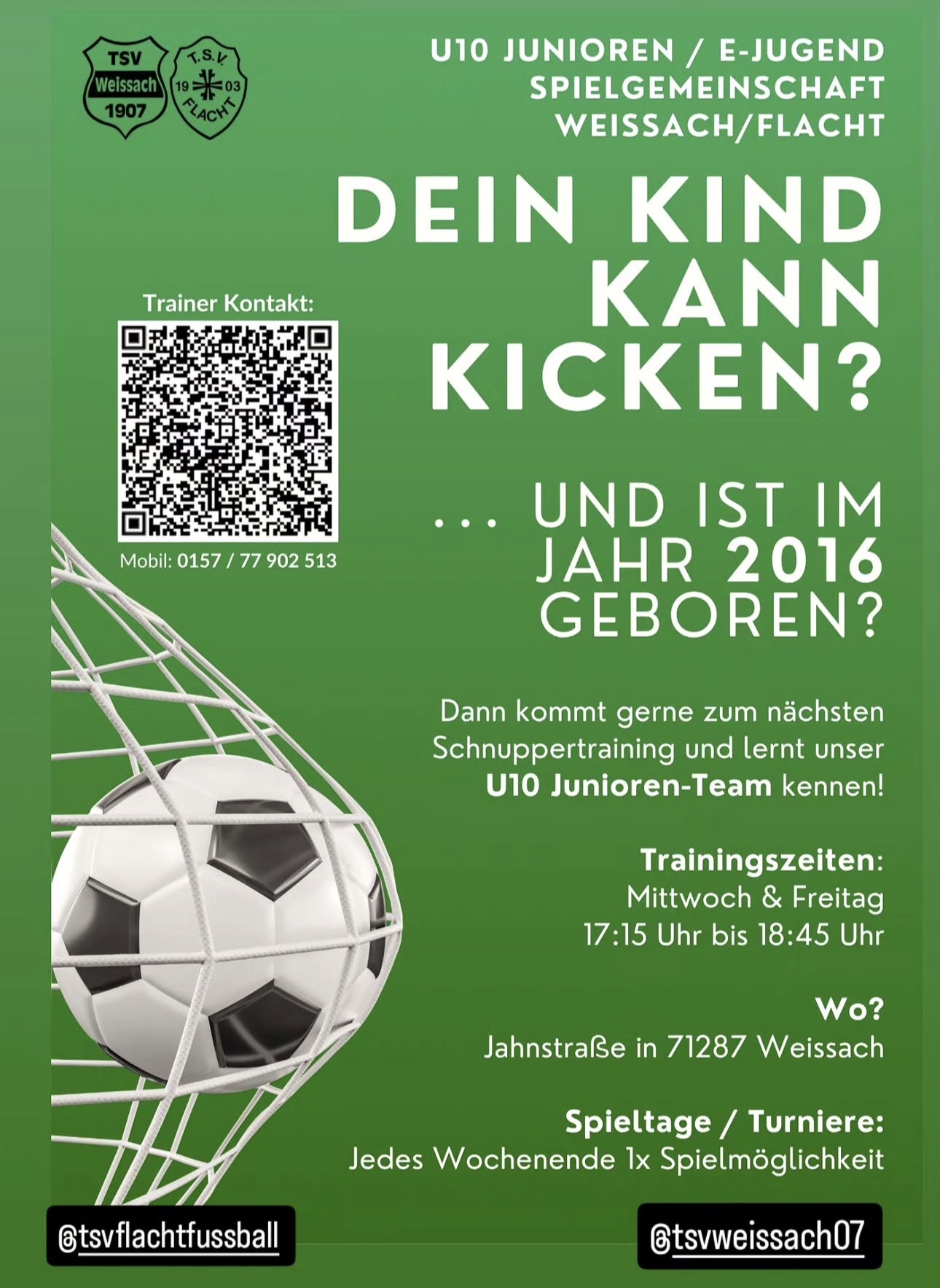 Junioren Weissach-Flacht