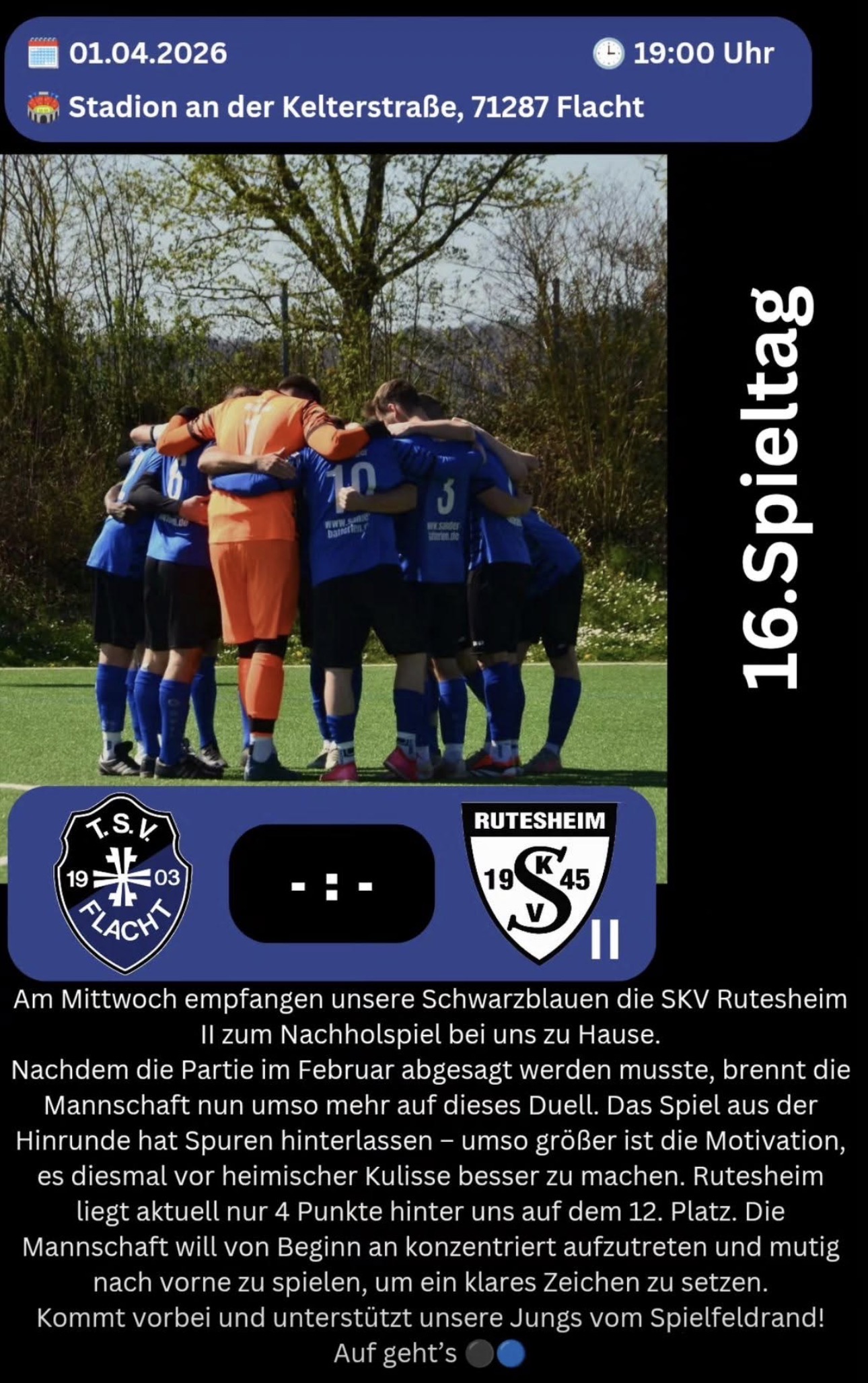 Flutlichtspiel an der Kelterstraße