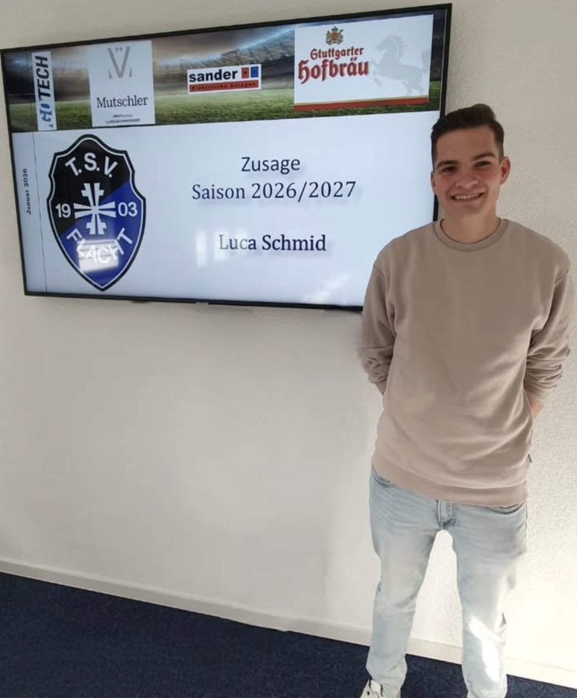 Kaderneuigkeiten für die Saison 2026/2027: Luca Schmid