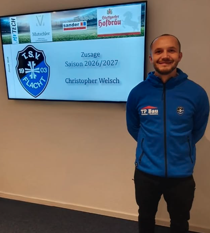 Kaderneuigkeiten für die Saison 2026/2027:  Christopher „Chrissi“ Welsch 