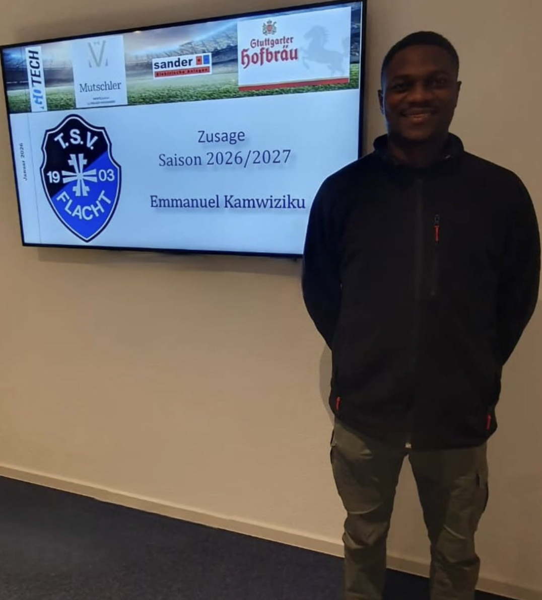 Kaderneuigkeiten für die Saison 2026/2027: Emmanuel Kamwiziku