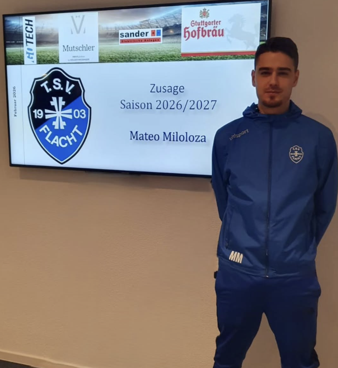 Kaderneuigkeiten für die Saison 2026/2027: Mateo Miloloza