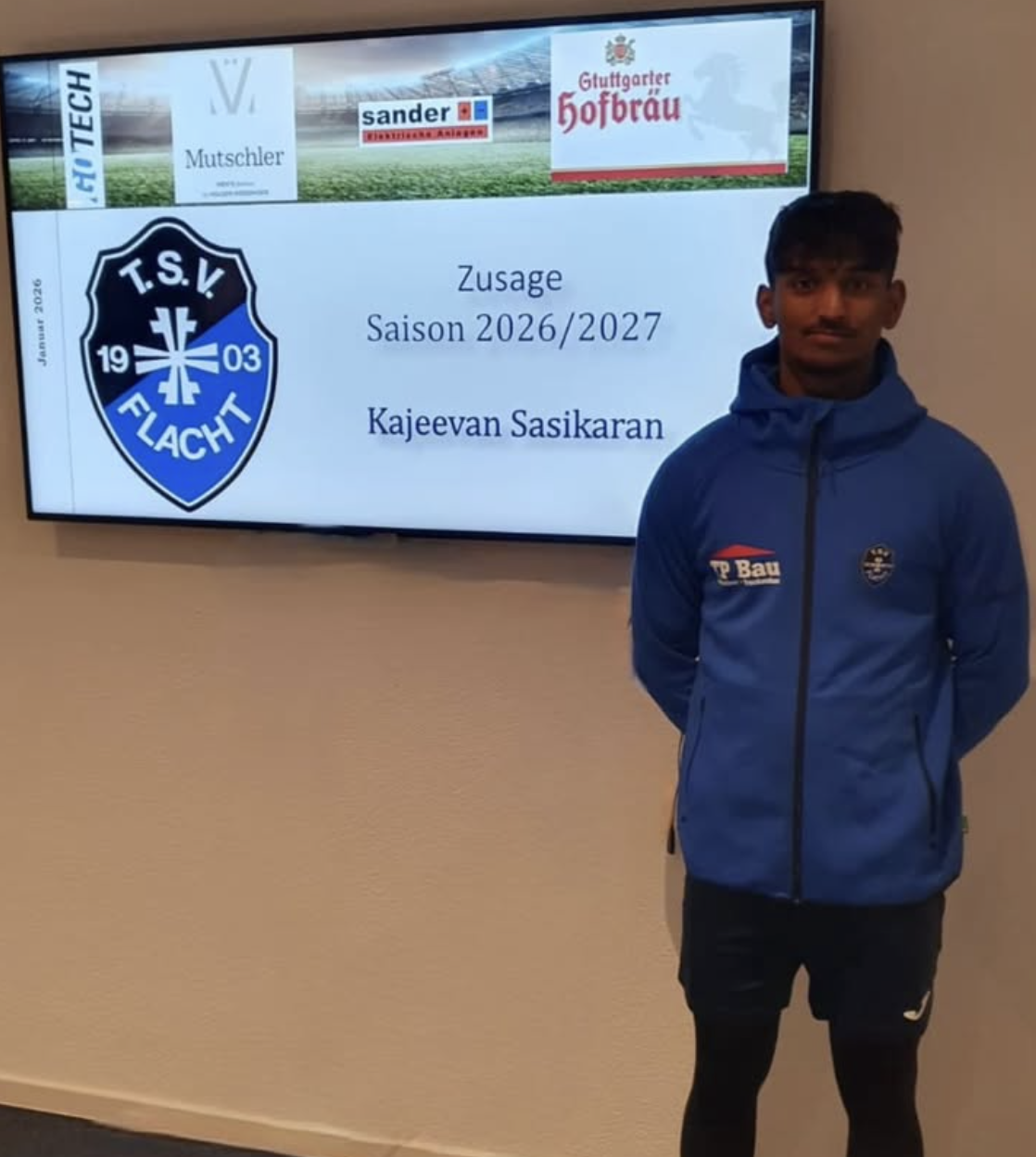 Kaderneuigkeiten für die Saison 2026/27:  Kajeevan Sasikaran 