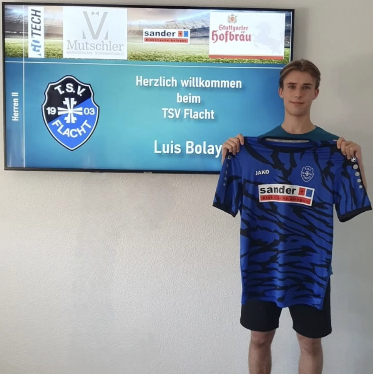 Herzlich willkommen Luis Bolay 