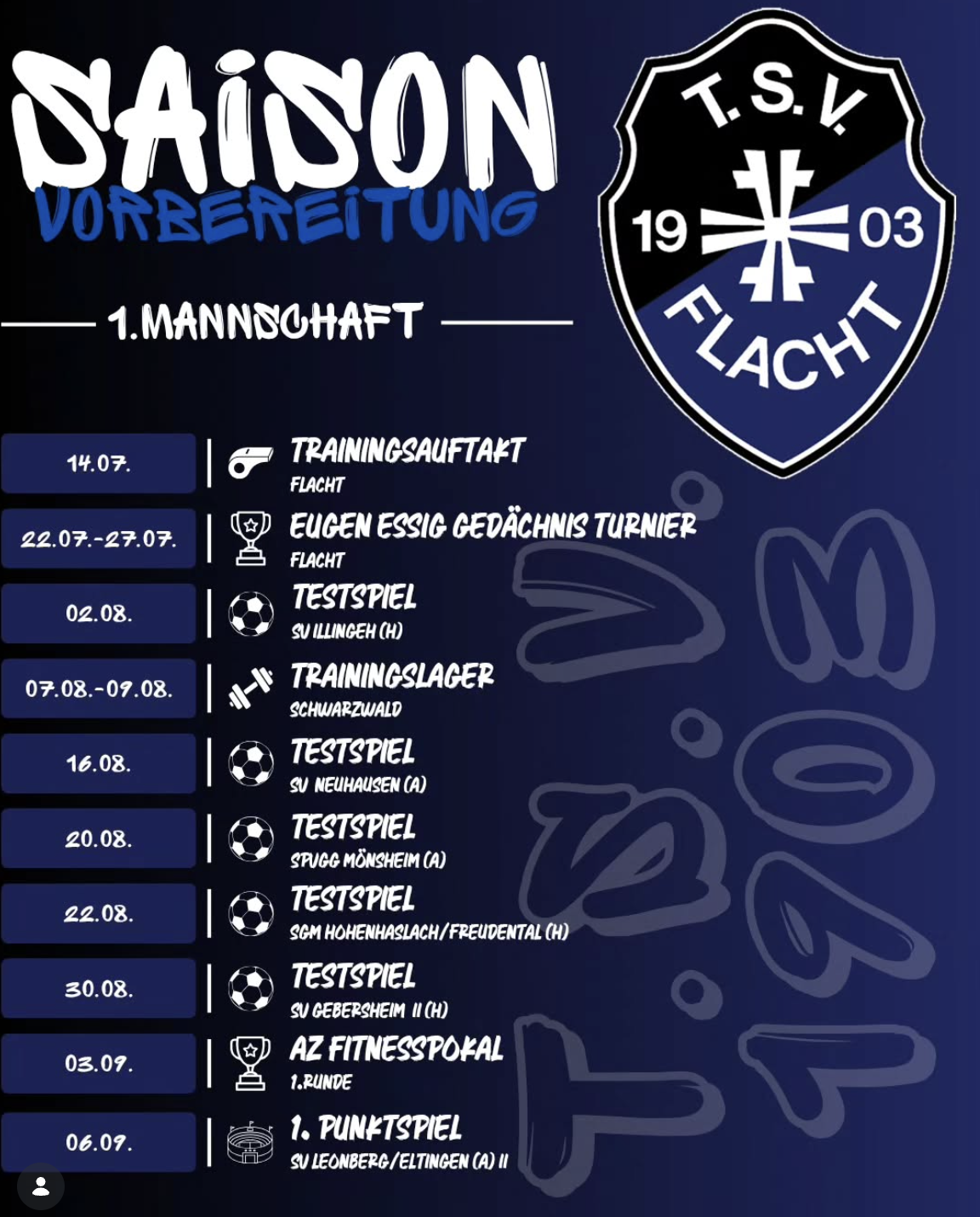 Am Dienstag startete unsere 1. Mannschaft in die Vorbereitung auf die neue Saison! 