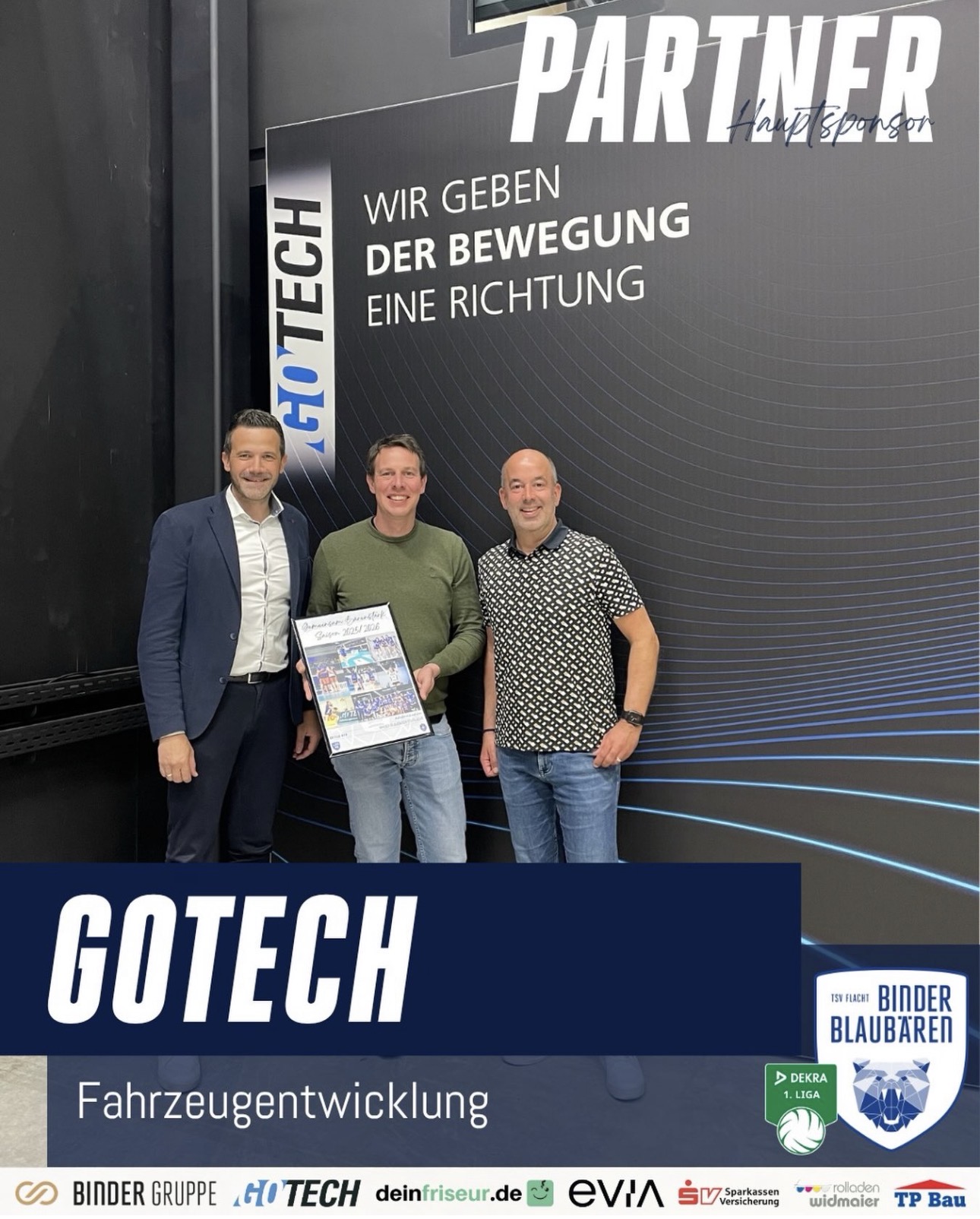 Binder Blaubären TSV Flacht: GOTECH Fahrzeugentwicklung