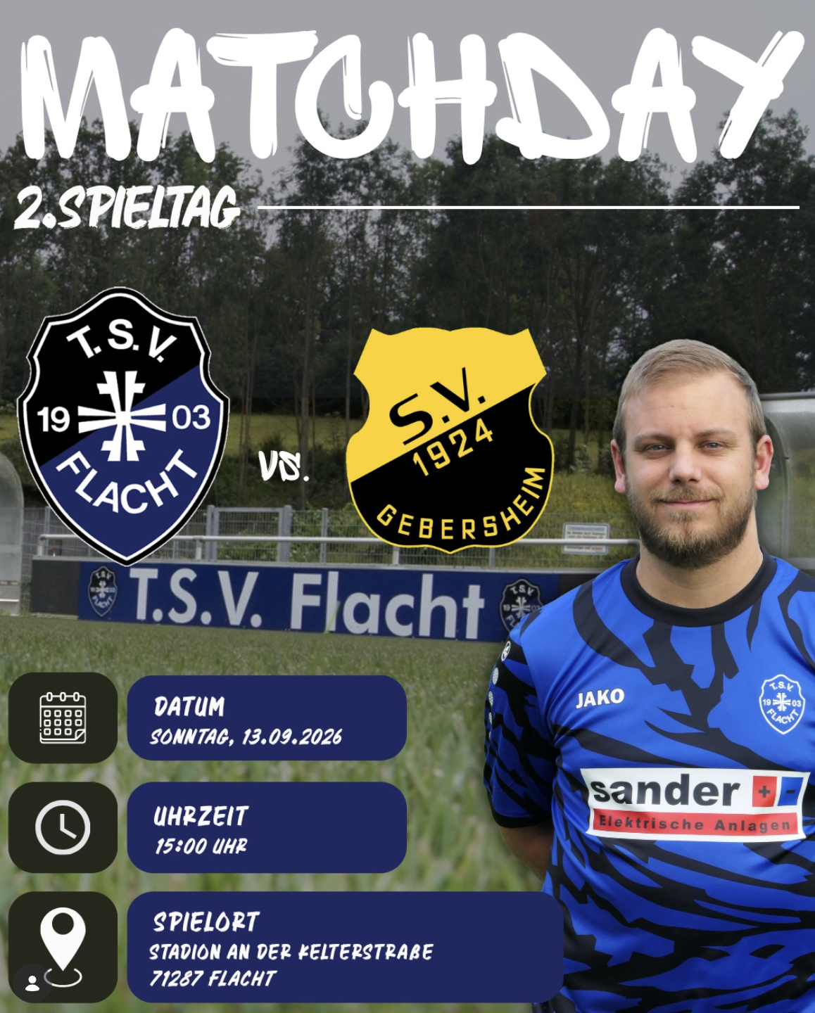 Matchday: TSV Flacht – SV Gebersheim