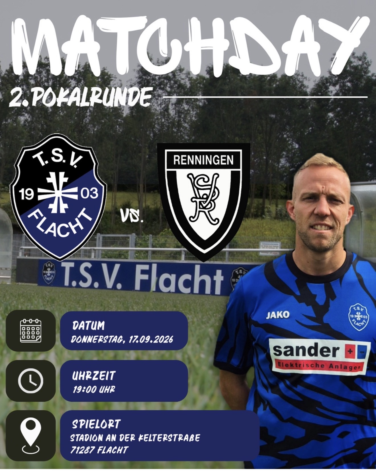 2. Pokalrunde: TSV Flacht – SpVgg Renningen
