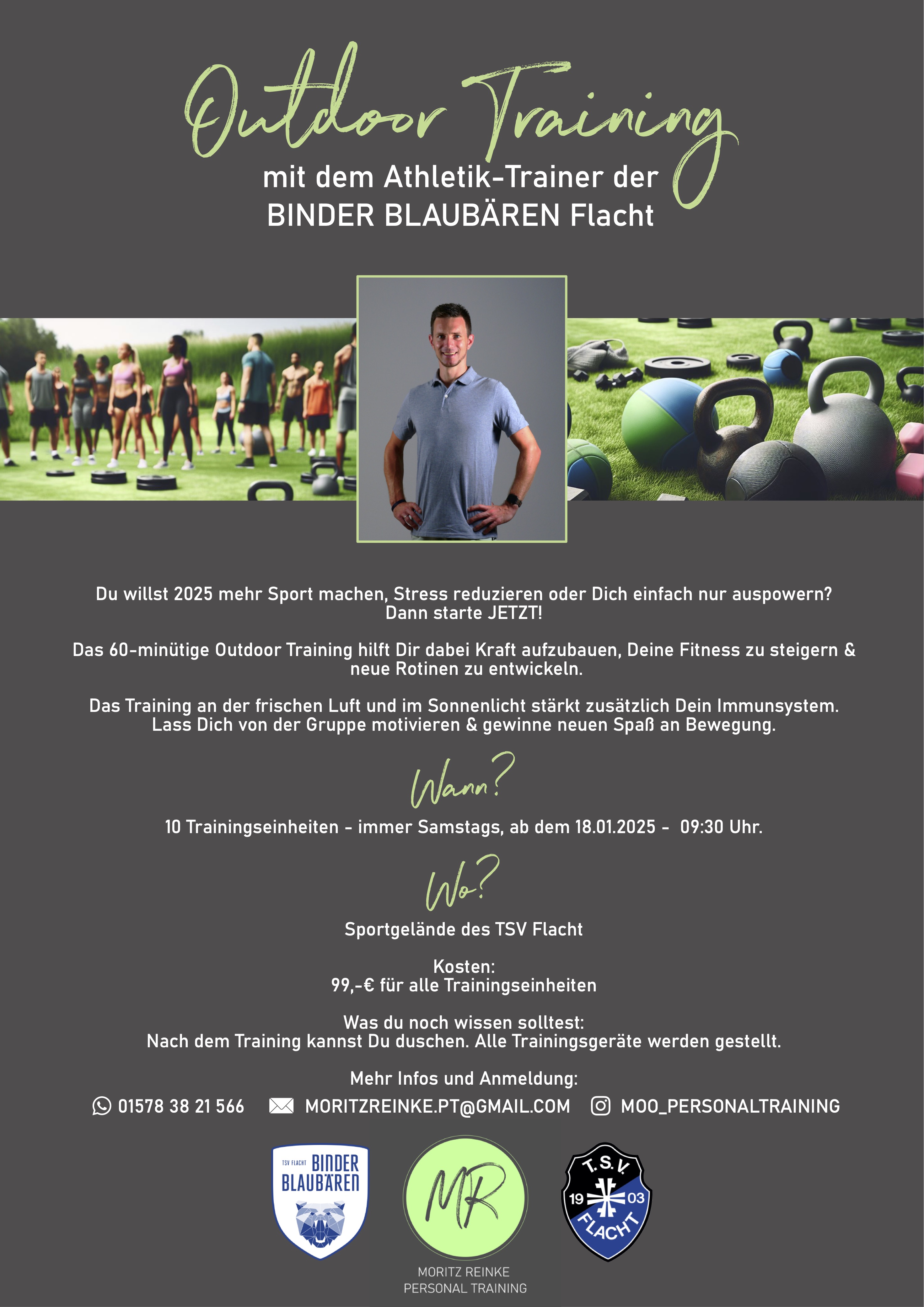 Neues Trainings-Angebot des TSV Flacht - jetzt anmleden!