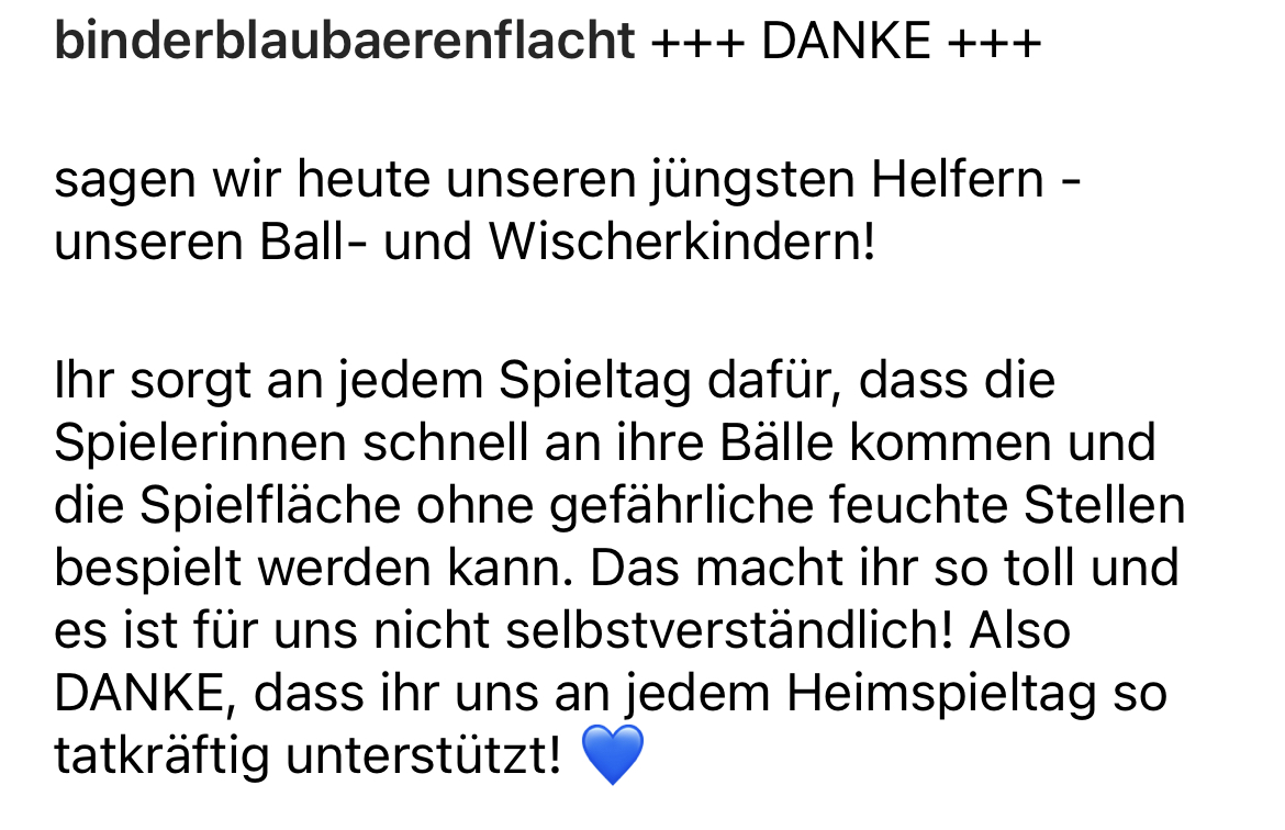Binder Blaubären Flacht +++ Danke +++