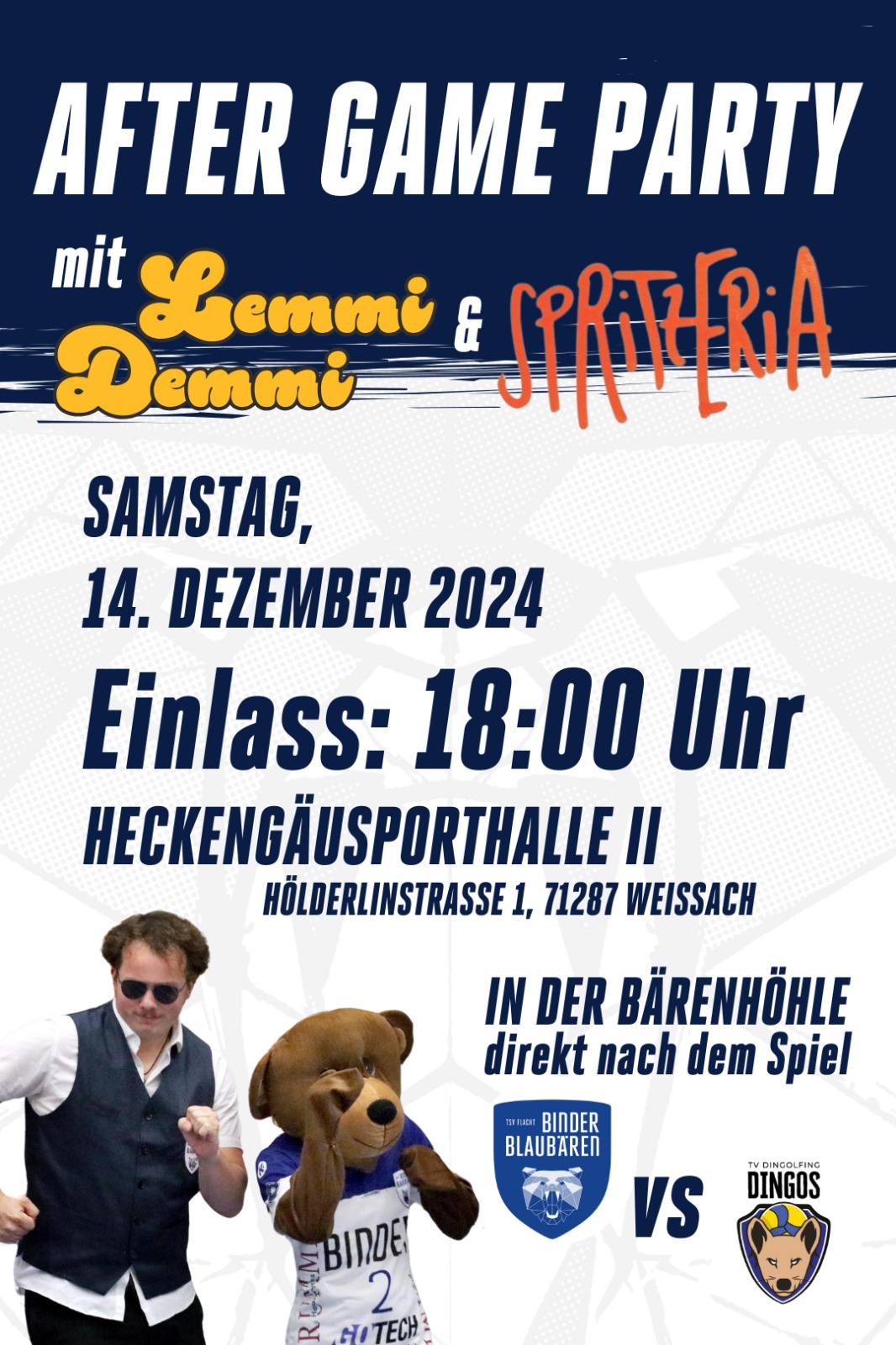 +++ AFTER GAME PARTY +++