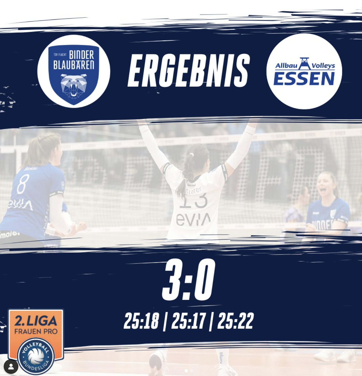 Binder Blaubären TSV Flacht vs Allbau Volleys Essen 