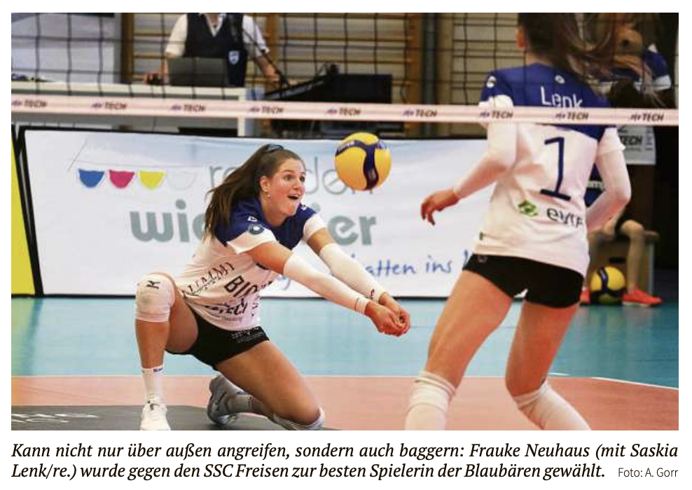 Über 100 Fans unterstützen die Blaubären in Freisen