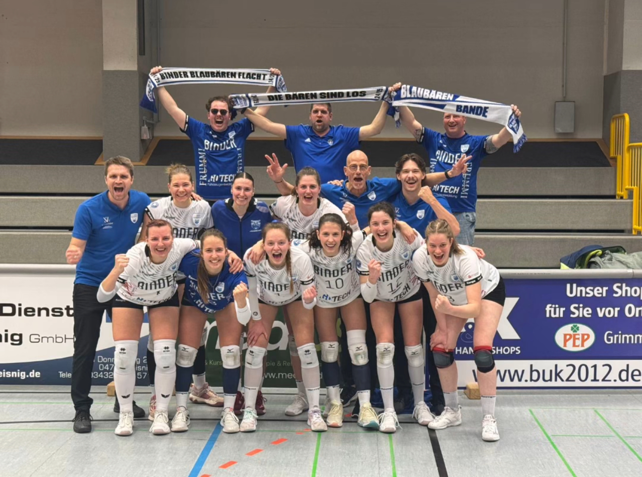 Binder Blaubären TSV Flacht siegen in Grimma