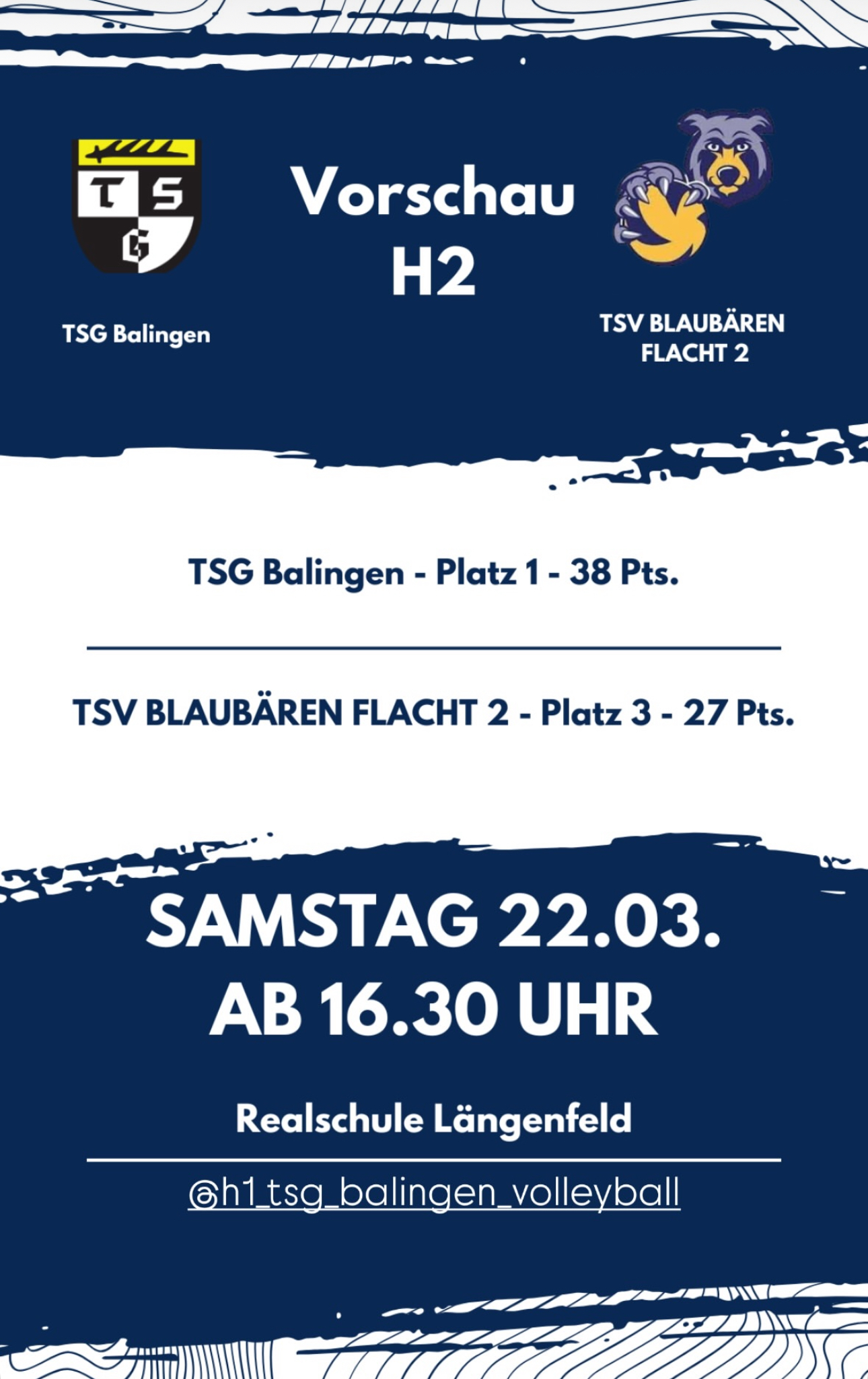 Blaubären TSV Flacht: Matchday Herren 2 in Balingen