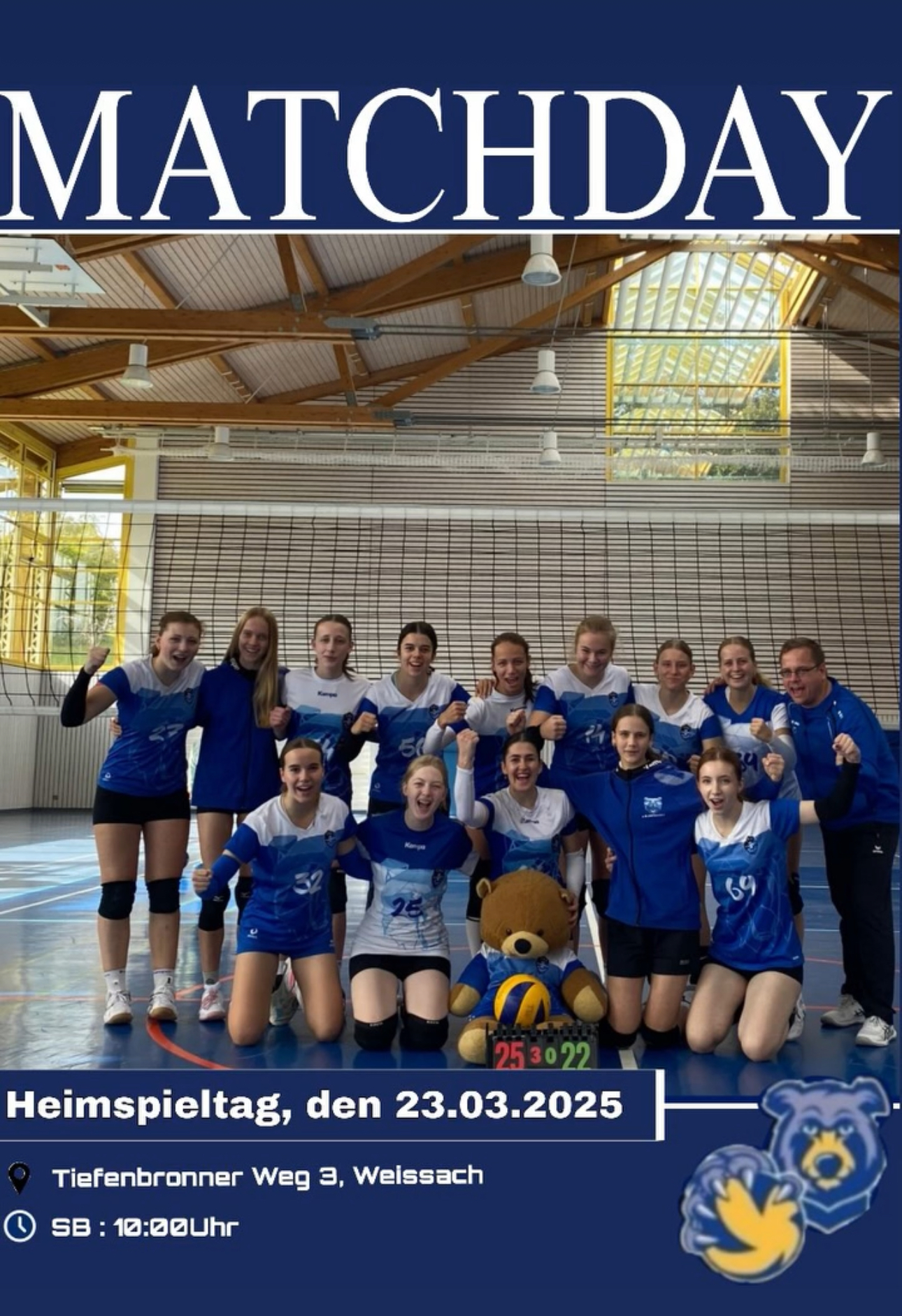 Blaubären TSV Flacht: Heimspiel Damen 3