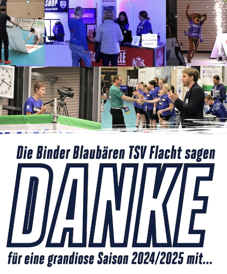 Die Binder Blaubären sagen herzlichen Dank!