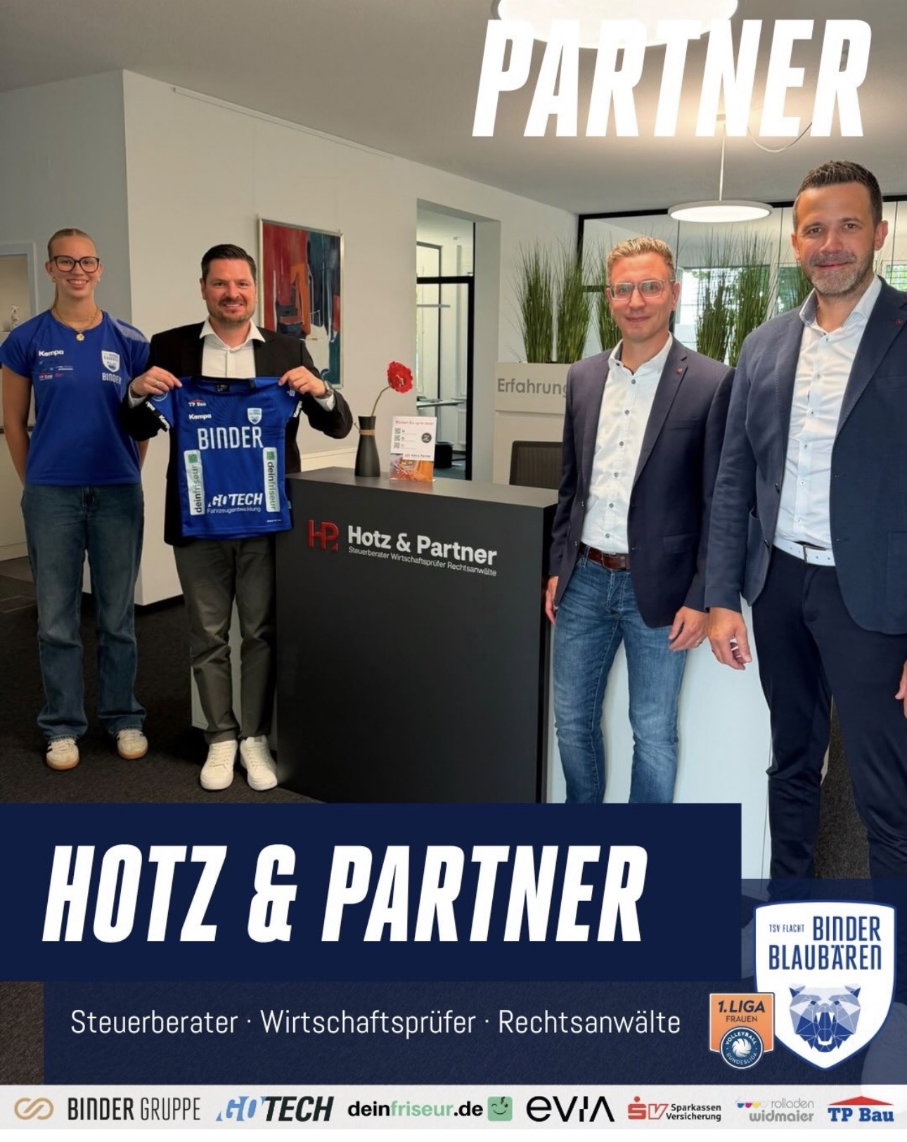 Binder Blaubären TSV Flacht: Partner Hotz & Partner