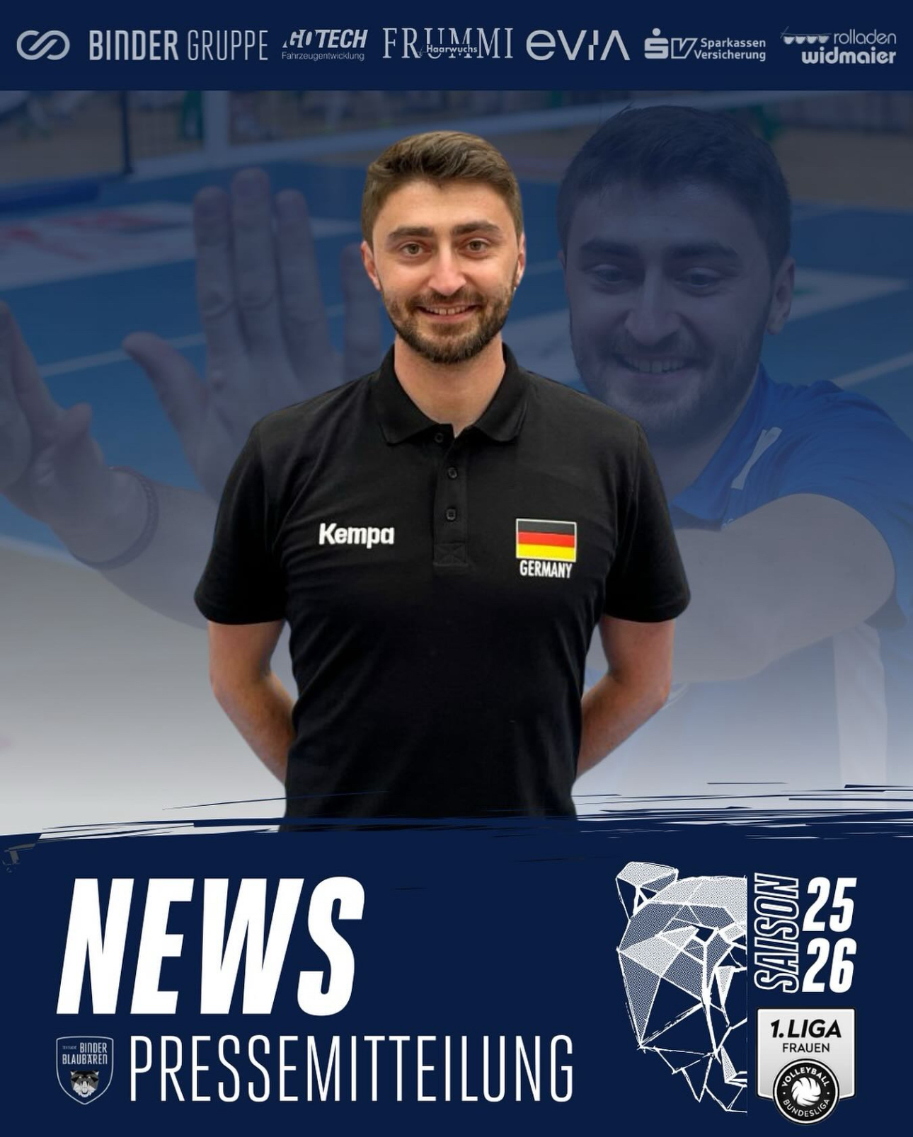 Pressemitteilung: Die Binder Blaubären TSV Flacht begrüßen Manuel Hartmann als neuen Cheftrainer