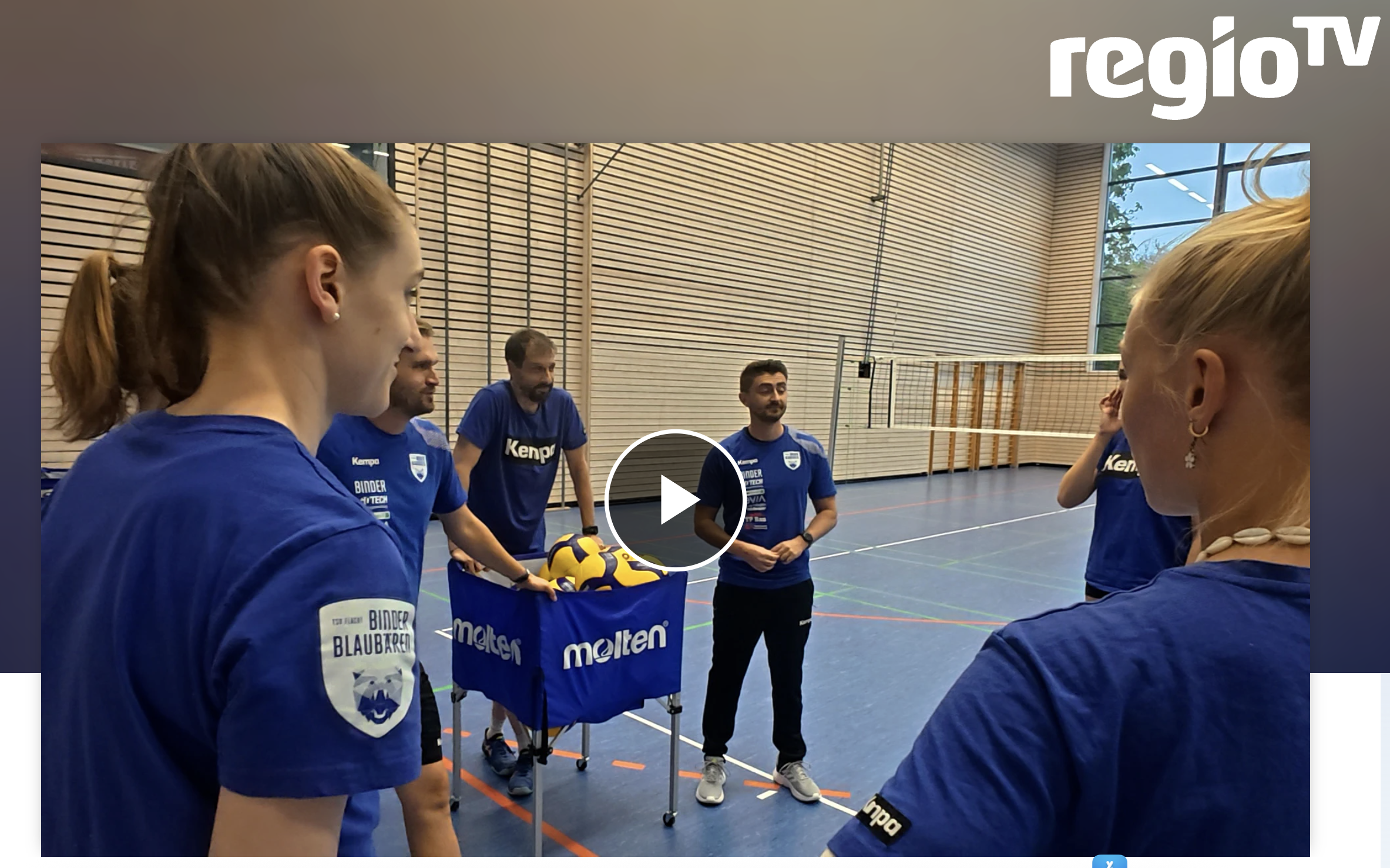 Binder Blaubären Flacht freuen sich auf Start in der Volleyball Bundesliga