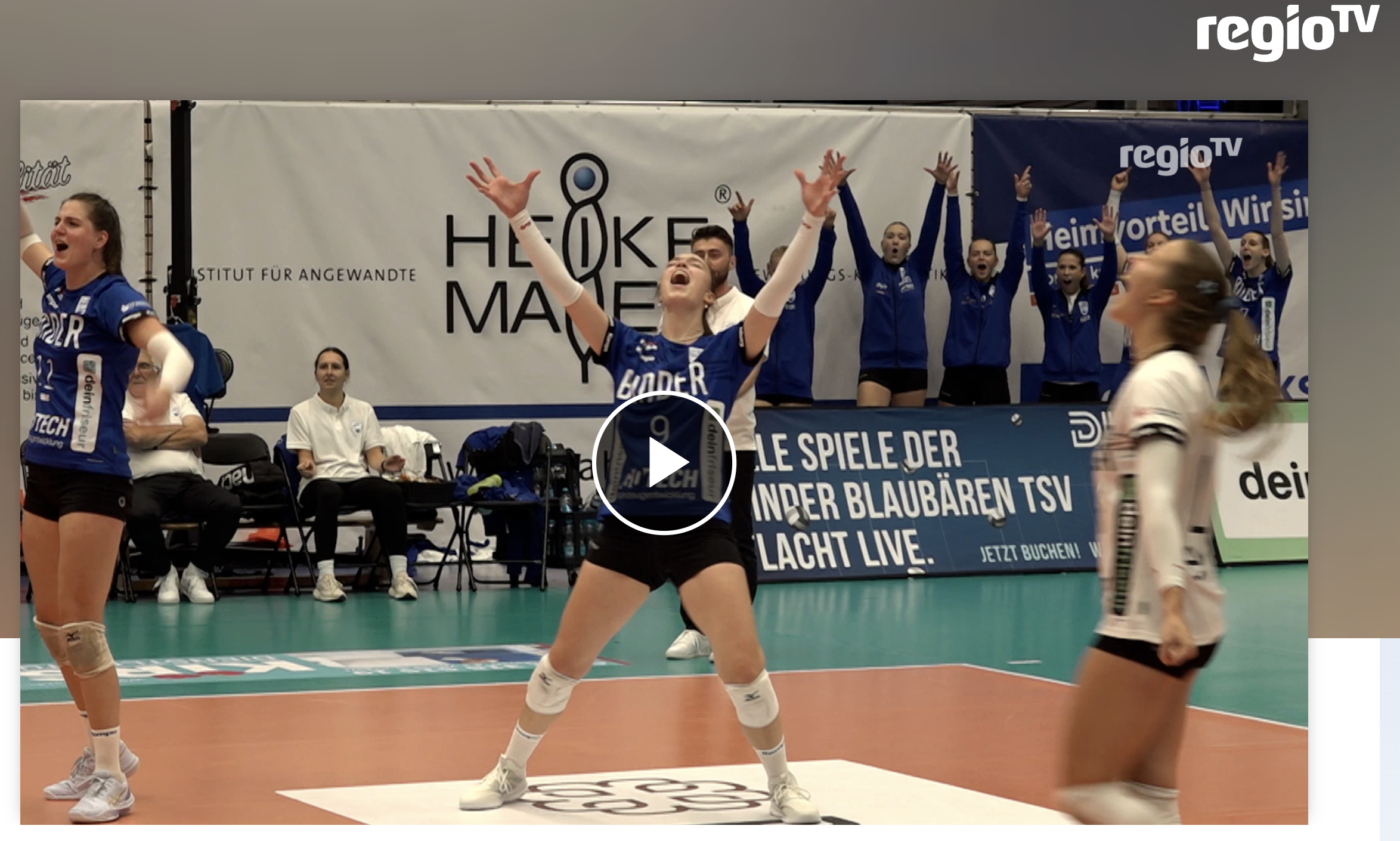 Binder Blaubären Flacht verlieren erstes Heimspiel