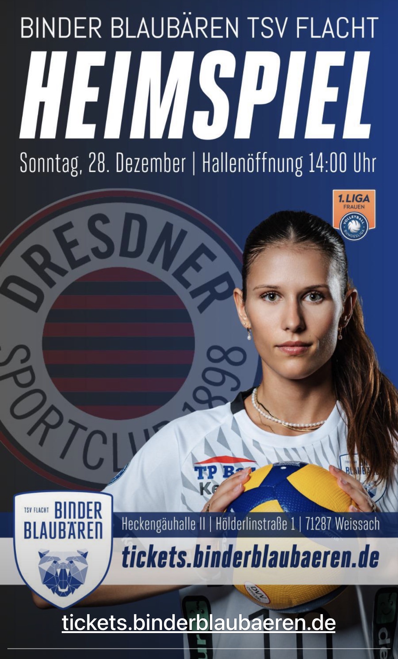 Binder Blaubären TSV Flacht: Letztes Heimspiel 2025