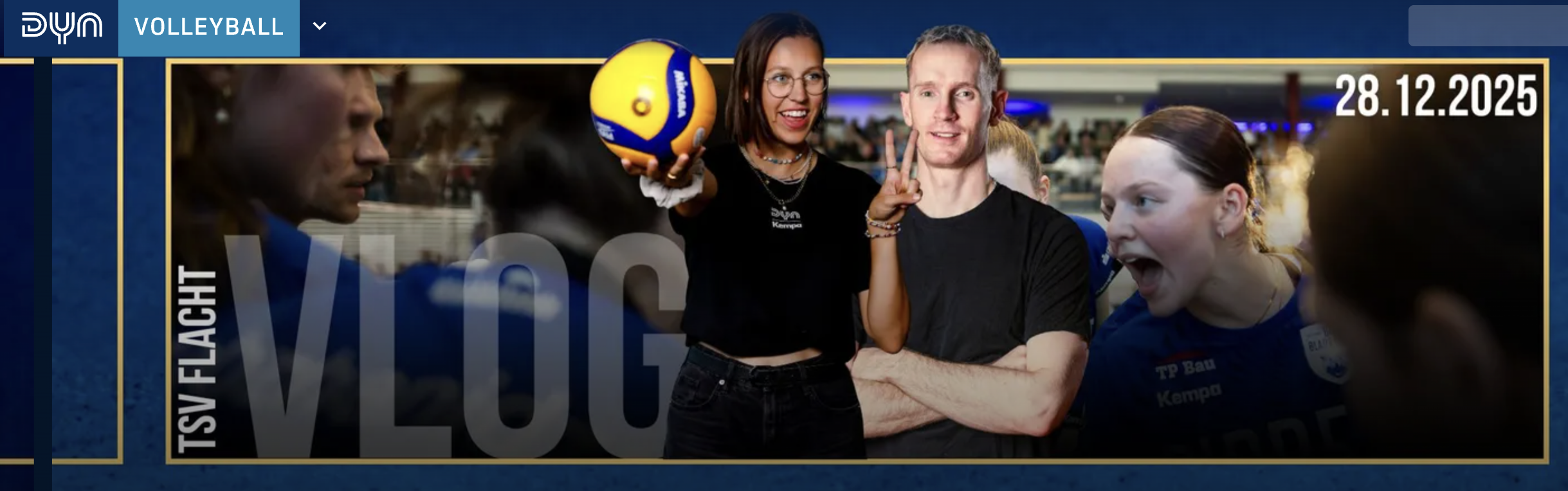 DYN VOLLEYBALL: Zu Gast beim Aufsteiger – VLOG mit Janni und Peer beim TSV Flacht