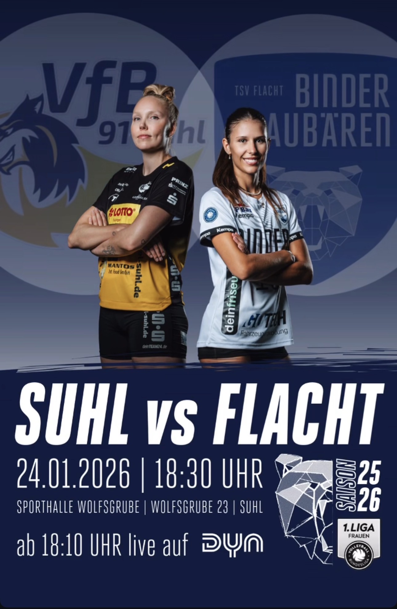 Binder Blaubären TSV Flacht: AUSWÄRTSSPIEL