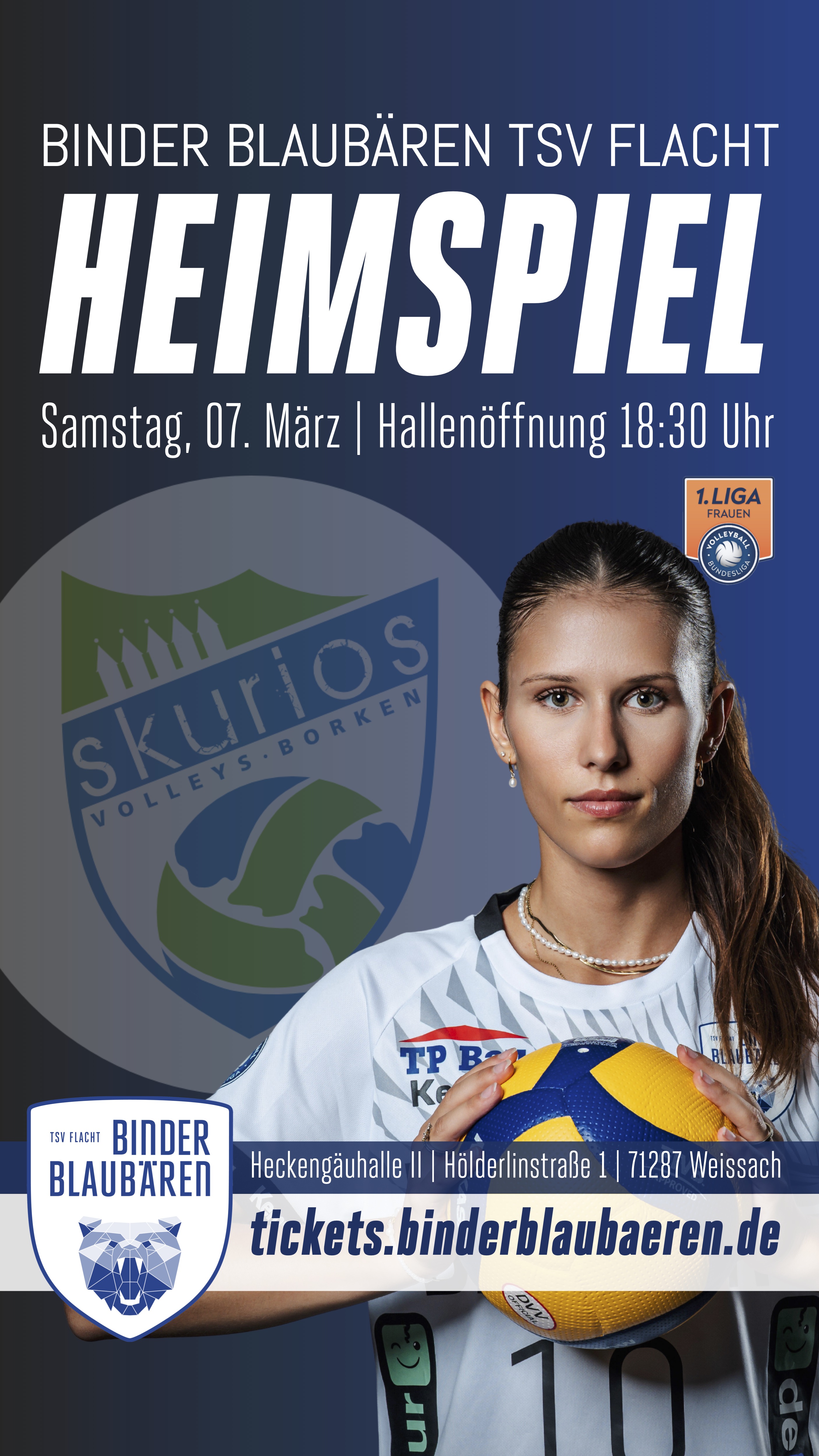 Letztes Heimspiel unsere Binder Blaubären TSV Flacht in der Saison 2025/2026