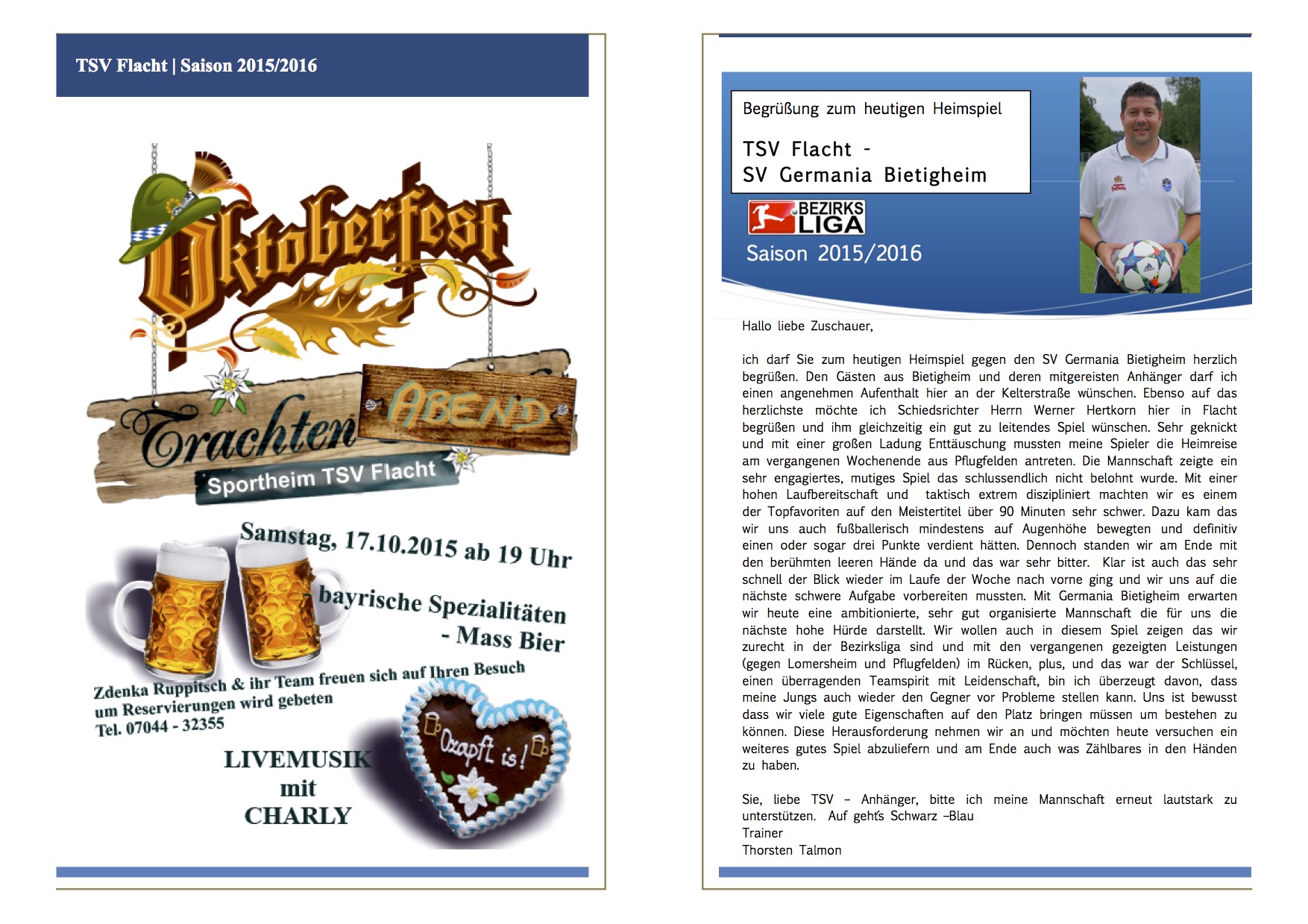 2015 09 10 Sondereinlage Sportplatzblätte 2. Heimspiel Bietigheim Kopie.1