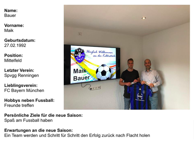 2019 06 25 Herzlich Willkommen Maik Bauer