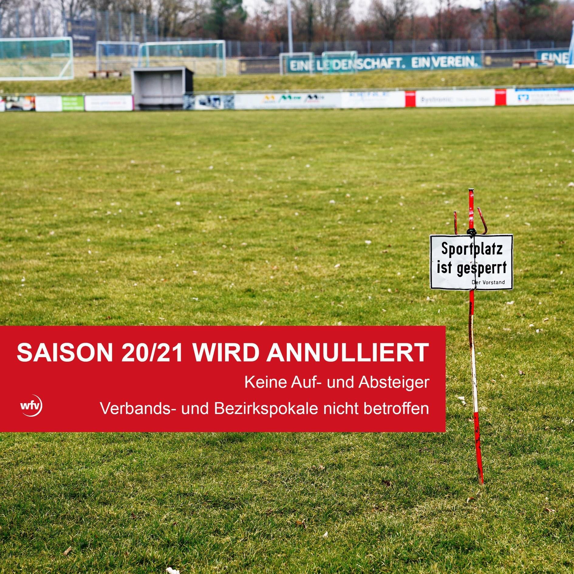 2021 04 10 wfv Beirat beschließt Beendigung und Annullierung der Saison 20 21